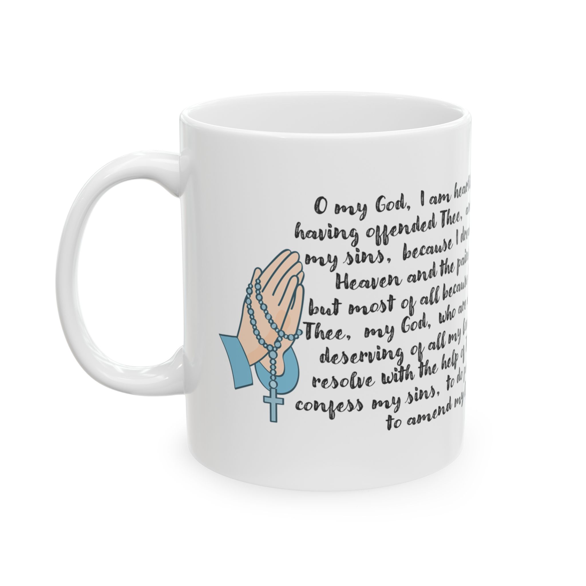 The Act of Contrition Catholic Mug! Ceramic Mug 11oz