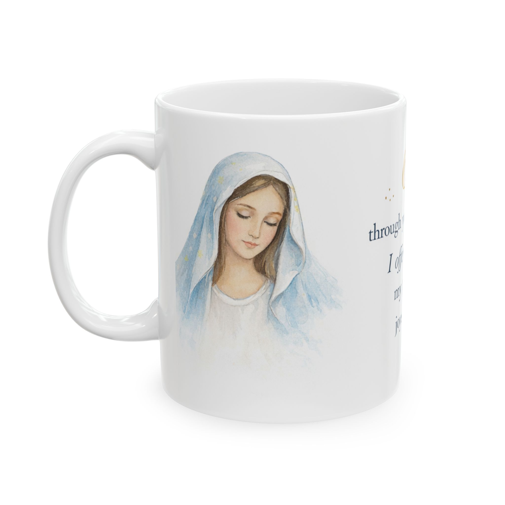 Morning Offering Catholic Mug Ceramic Mug 11oz - Image 2