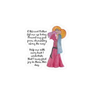 Mary Lift Me Up Sticker