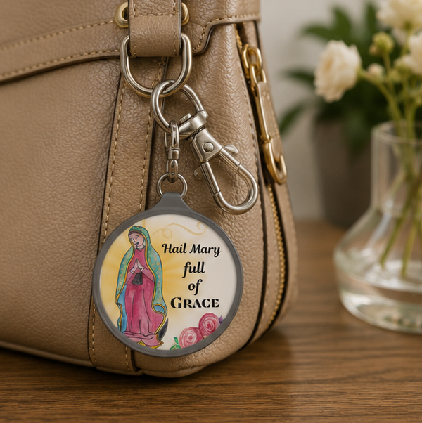 Our Lady of Guadalupe Keyring Tag - Image 5