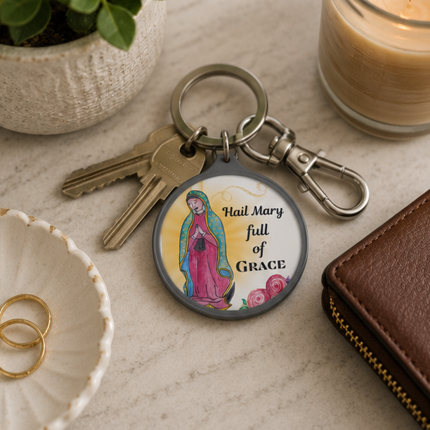Our Lady of Guadalupe Keyring Tag - Image 7