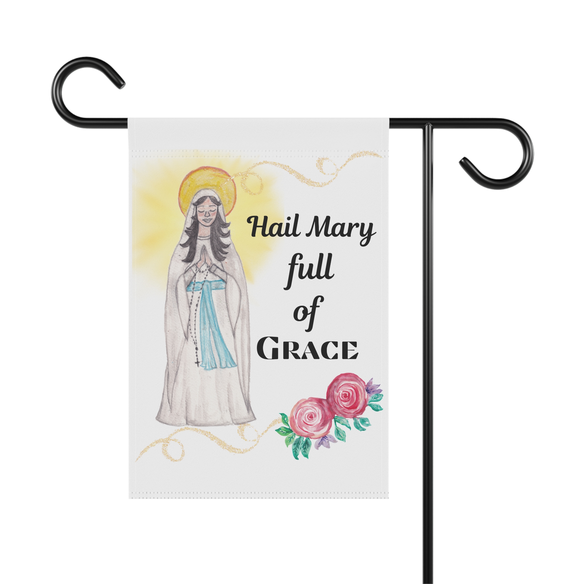 Catholic Garden Flags-Our Lady of Lourdes - Image 2