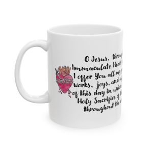 Morning Offering Catholic Mug Ceramic Mug 11oz