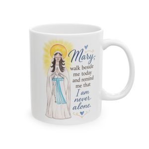 Catholic Prayer Mug — Mary Inspirational Scripture Coffee Cup