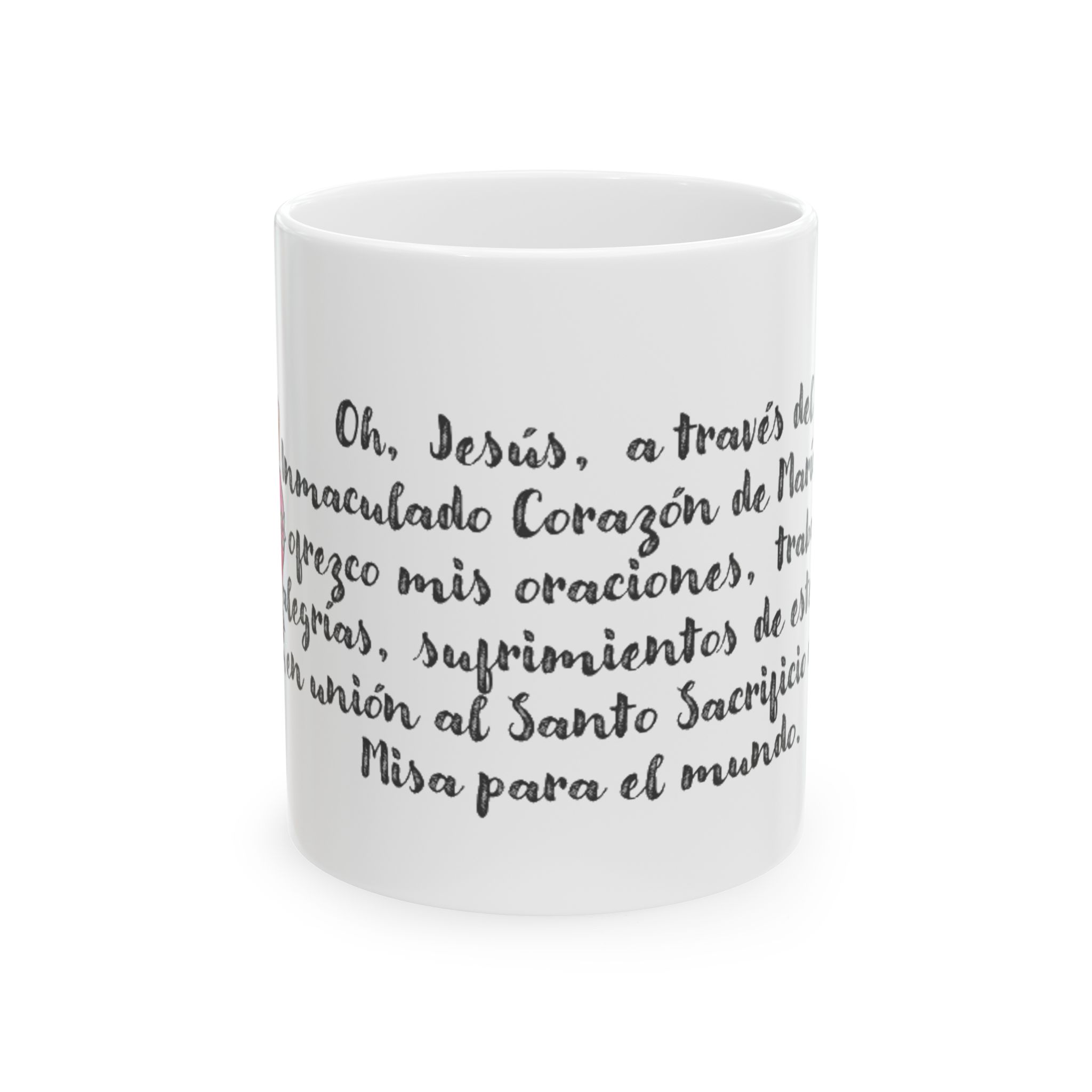 Morning Offering Catholic Mug (in Spanish)! Ceramic Mug 11oz - Image 2