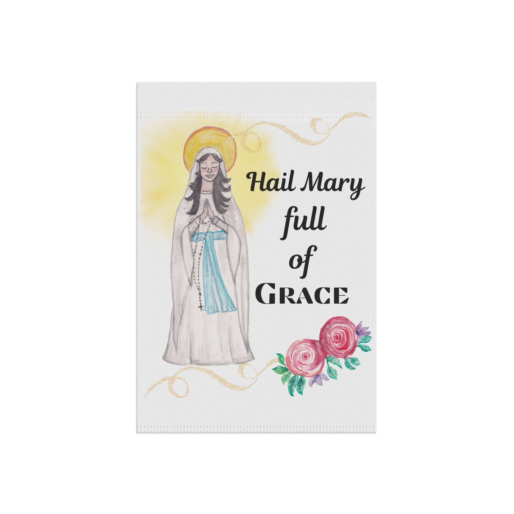 Catholic Garden Flags-Our Lady of Lourdes - Image 3
