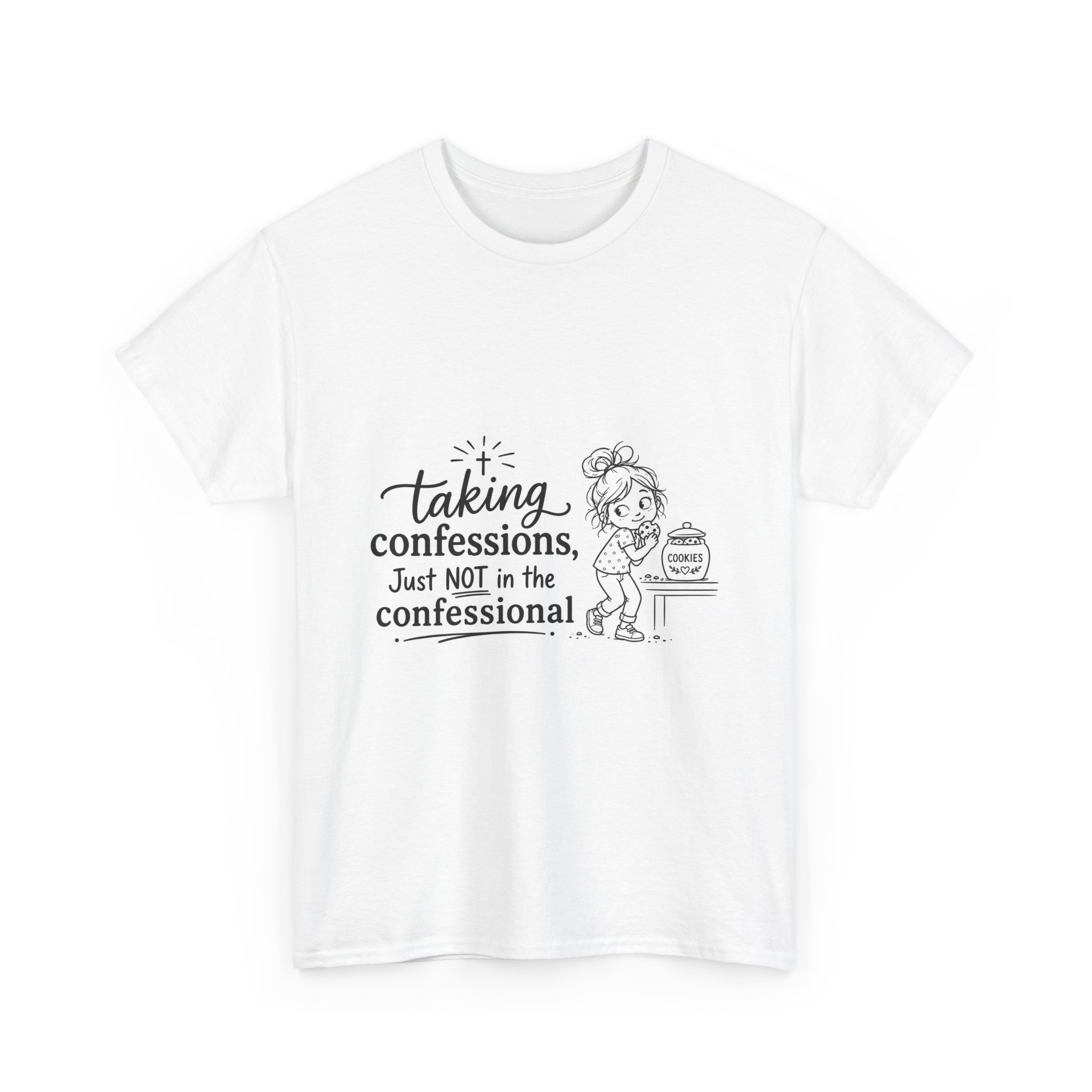 Catholic Mom Tee-Taking Confessions Just NOT in the Confessional T-shirt - Image 2