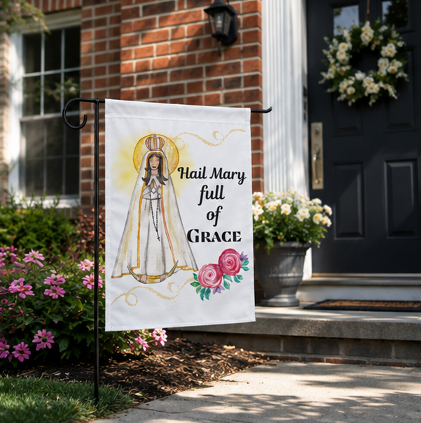 Catholic Garden Flags-Our Lady of Fatima - Image 4