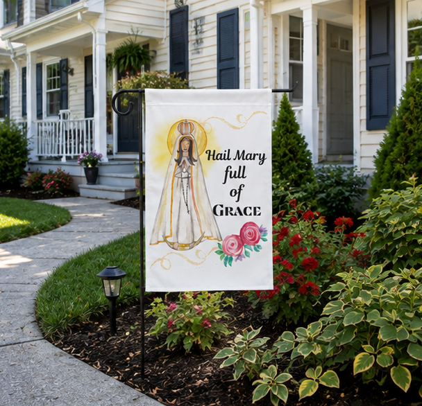 Catholic Garden Flags-Our Lady of Fatima - Image 5
