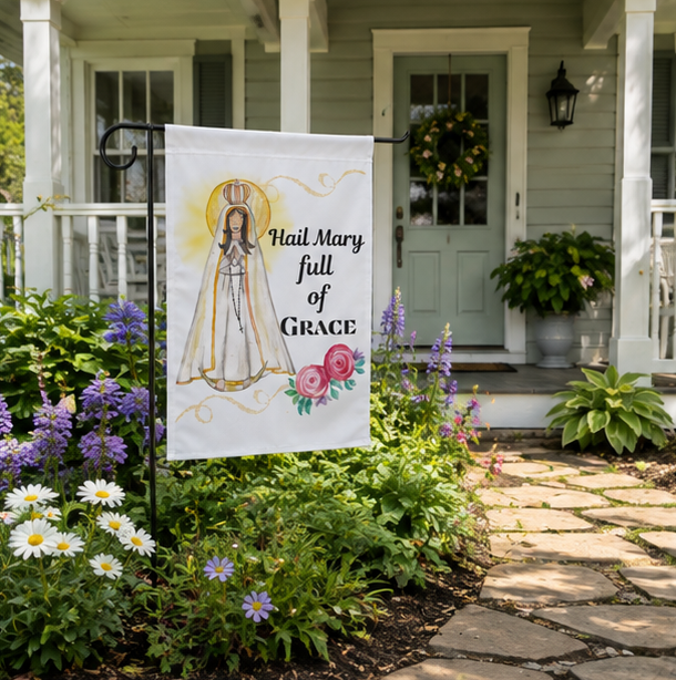 Catholic Garden Flags-Our Lady of Fatima - Image 6