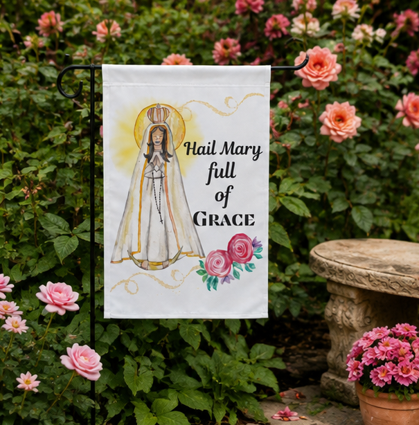Catholic Garden Flags-Our Lady of Fatima - Image 7