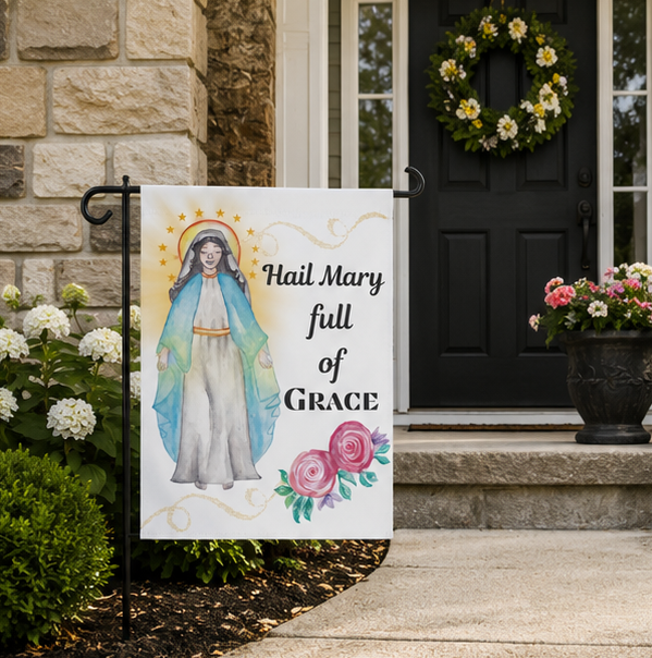 Catholic Garden Flags-Our Lady of Grace - Image 4