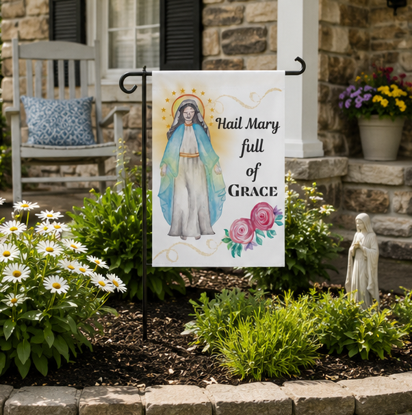 Catholic Garden Flags-Our Lady of Grace - Image 7
