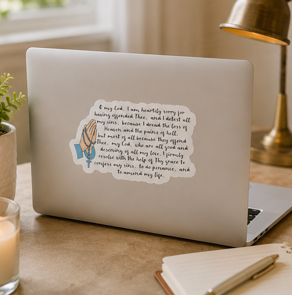 Act of Contrition Catholic Sticker - Image 5